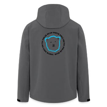 Eisbär 4 - Recycelte Männer Softshell-Jacke von Stanley/Stella - Anthrazit - Hinten - AI Model Male 185 light (185cm)