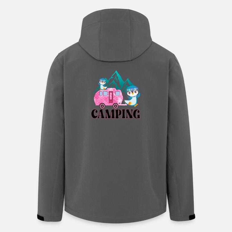 CAMPING CAMPINGSPLATZ PINGUINE - Men’s Recycled Softshell Jacket by Stanley/Stella - anthracite