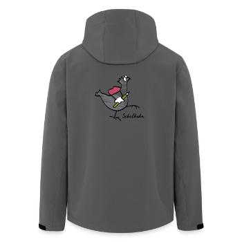 RIKELS First Year School Chicken for the School Cone - Men’s Recycled Softshell Jacket by Stanley/Stella - anthracite - Back - AI Model Male 185 light (185cm)