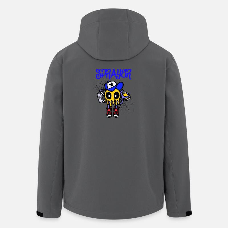 Sprayer Graffiti Spraydose Kunst Strassenkunst - Recycelte Männer Softshell-Jacke von Stanley/Stella - Anthrazit