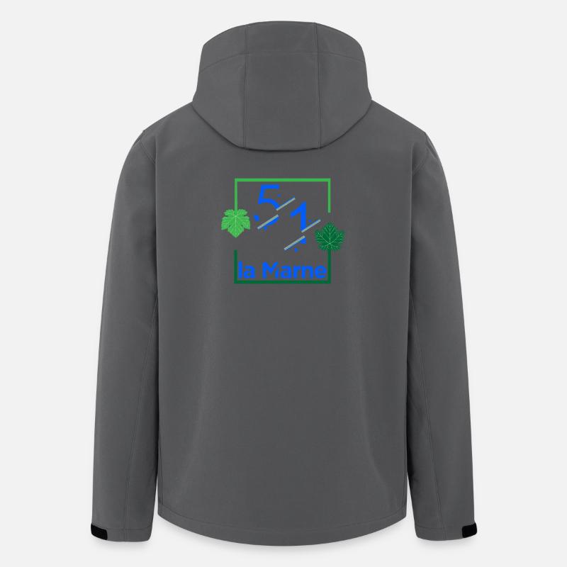 Die Marne - Recycelte Männer Softshell-Jacke von Stanley/Stella - Anthrazit