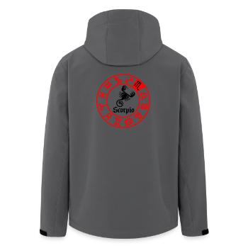 Twelve signs zodiac sign Scorpio Scorpio - Men’s Recycled Softshell Jacket by Stanley/Stella - anthracite - Back - AI Model Male 185 light (185cm)
