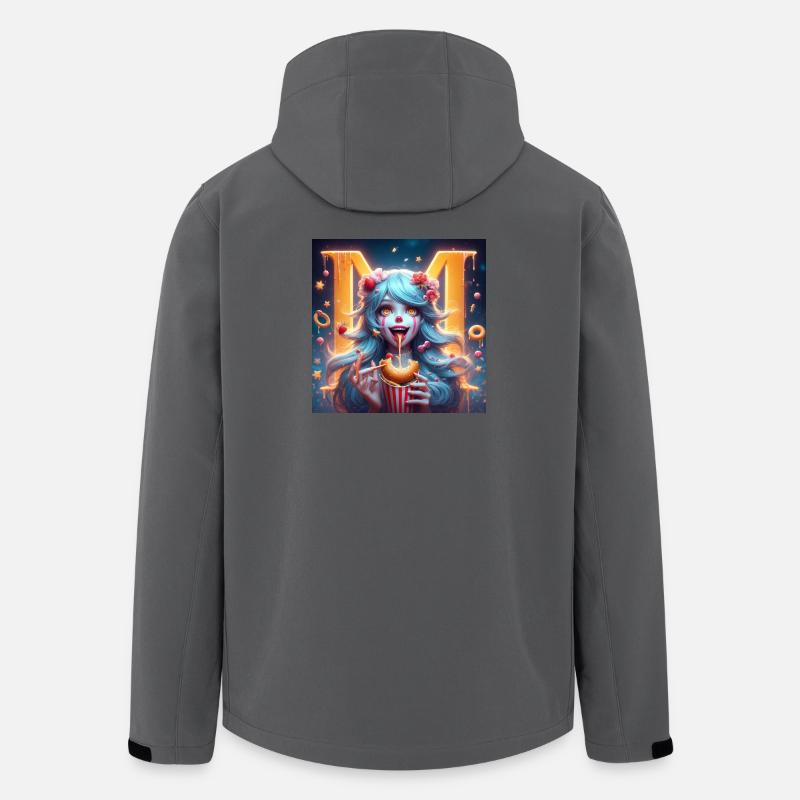 Naschkatzen-Clown 3D - Recycelte Männer Softshell-Jacke von Stanley/Stella - Anthrazit
