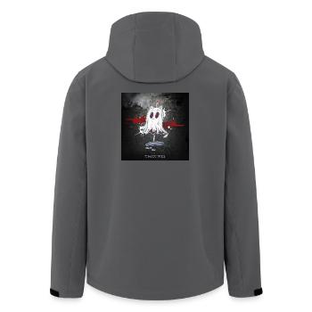 CatGhost amoureux - Veste softshell homme en polyester recyclé Stanley/Stella - charbon - Dos - AI Model Male 185 light (185cm)