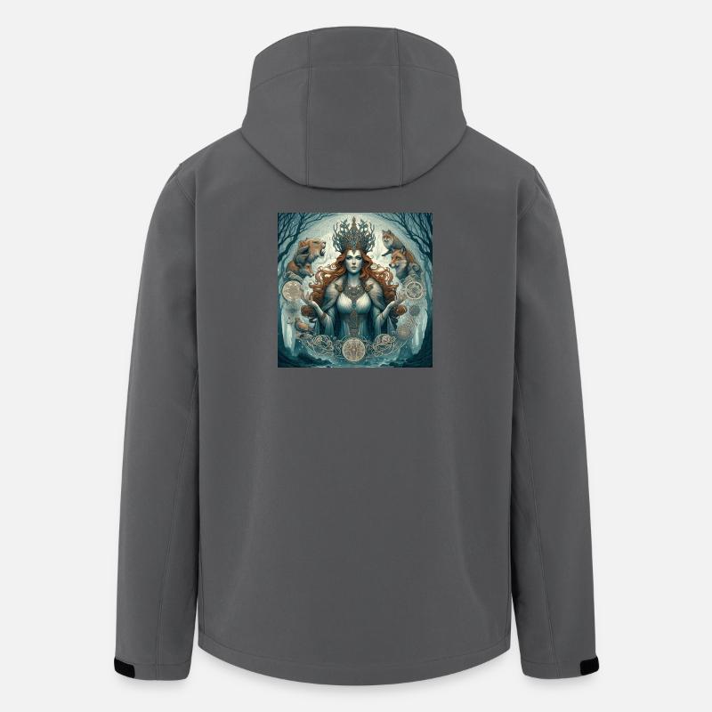 Keltische Göttin - Recycelte Männer Softshell-Jacke von Stanley/Stella - Anthrazit
