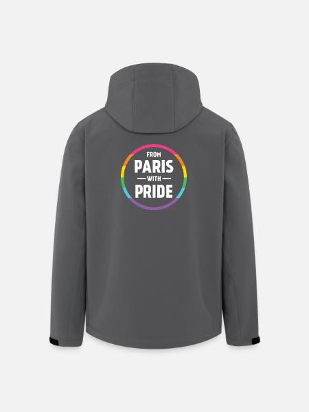 LGBTQ Pride Month - Mit Pride aus Paris - Recycelte Männer Softshell-Jacke von Stanley/Stella - Anthrazit