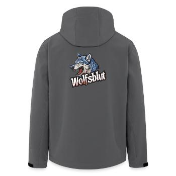 Wolfsblut Werewolf Logo - Men’s Recycled Softshell Jacket by Stanley/Stella - anthracite - Back - AI Model Male 185 light (185cm)