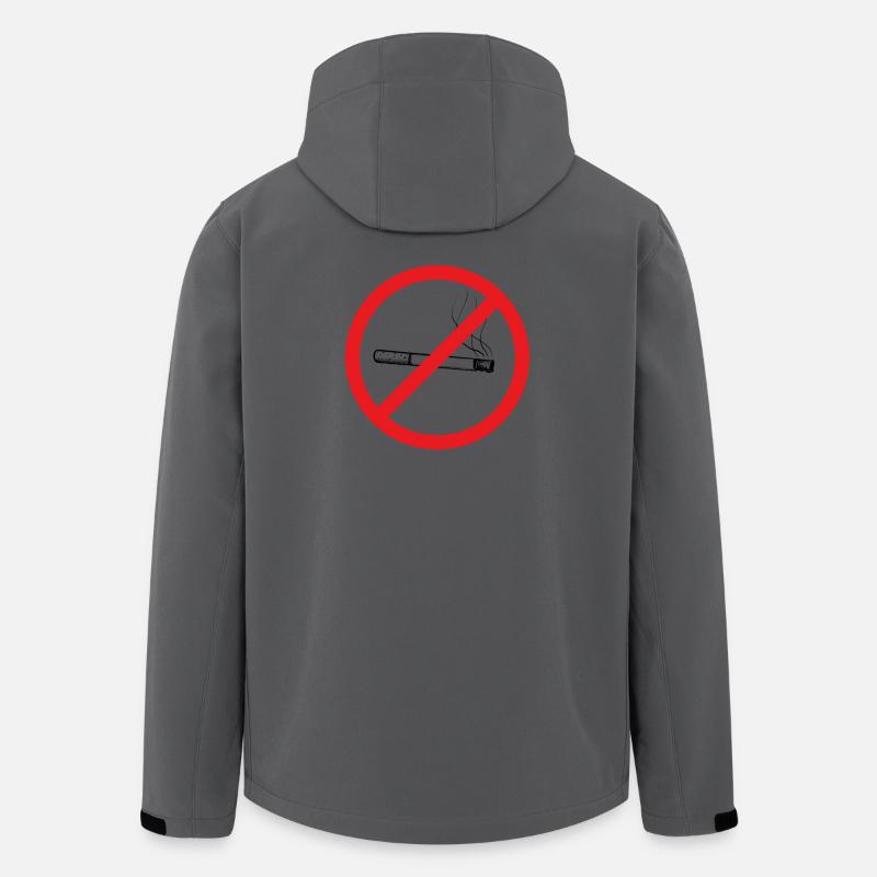 No smoking! - Men’s Recycled Softshell Jacket by Stanley/Stella - anthracite