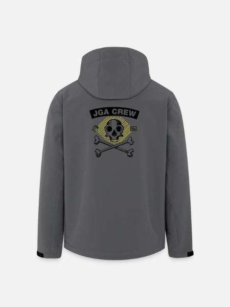 JGA Crew - Skull and Bones - Men’s Recycled Softshell Jacket by Stanley/Stella - anthracite