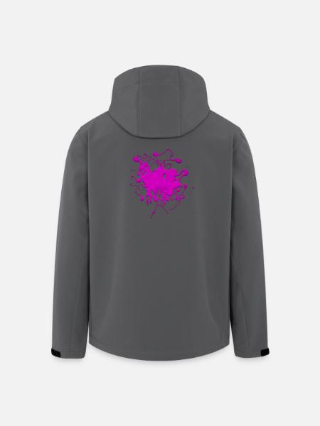 Pink.Splash - Men’s Recycled Softshell Jacket by Stanley/Stella - anthracite