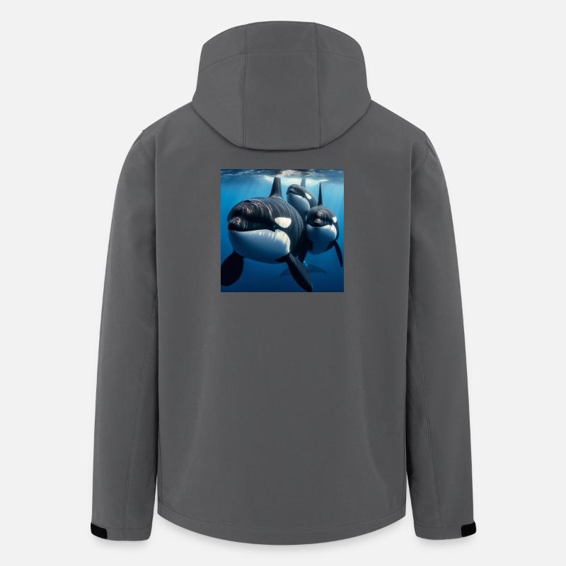 Orcas - Recycelte Männer Softshell-Jacke von Stanley/Stella - Anthrazit