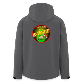 KO Tropfen - Recycelte Männer Softshell-Jacke von Stanley/Stella - Anthrazit - Hinten - AI Model Male 185 light (185cm)