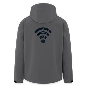 Broken WiFi - Recycelte Männer Softshell-Jacke von Stanley/Stella - Anthrazit - Hinten - AI Model Male 185 light (185cm)