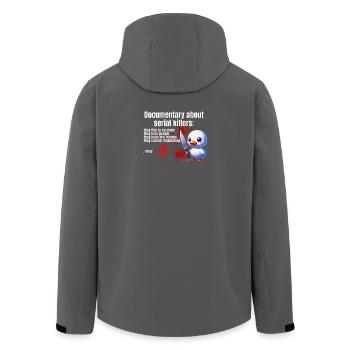 Bist du ein Serien Killer - Recycelte Männer Softshell-Jacke von Stanley/Stella - Anthrazit - Hinten - AI Model Male 185 light (185cm)