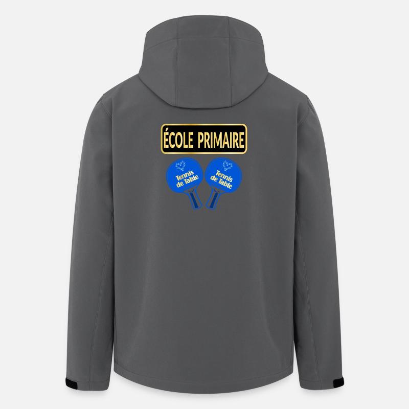 École Primaire - Tennis de Table - Veste softshell homme en polyester recyclé Stanley/Stella - charbon