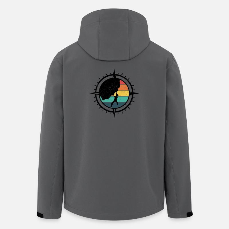 Regenbogen-Halbmond-Brecher - Recycelte Männer Softshell-Jacke von Stanley/Stella - Anthrazit