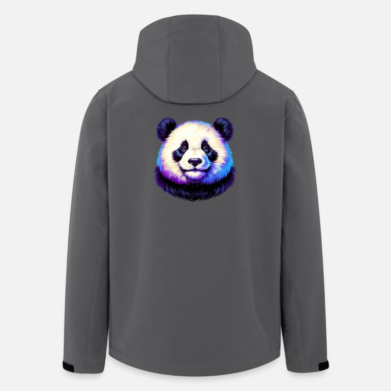 Panda - Recycelte Männer Softshell-Jacke von Stanley/Stella - Anthrazit