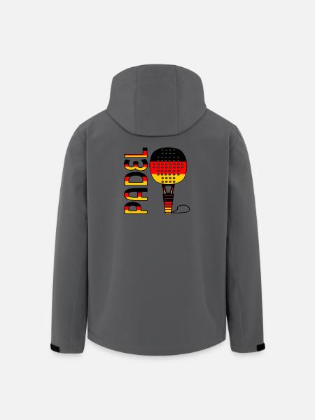 GERMAN PADEL TENNIS GERMANY - Men’s Recycled Softshell Jacket by Stanley/Stella - anthracite