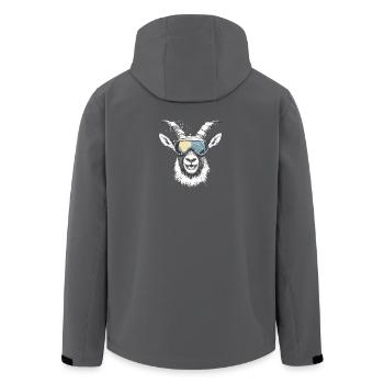 Après-ski Capricorn - Men’s Recycled Softshell Jacket by Stanley/Stella - anthracite - Back - AI Model Male 185 light (185cm)