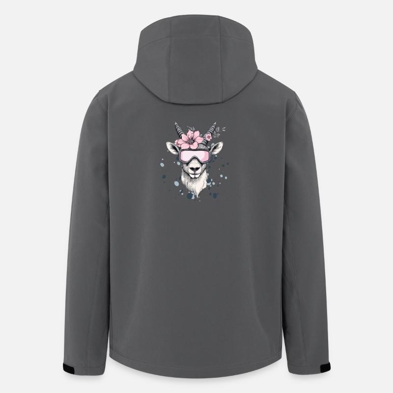 Steinbock Agnes - Recycelte Männer Softshell-Jacke von Stanley/Stella - Anthrazit