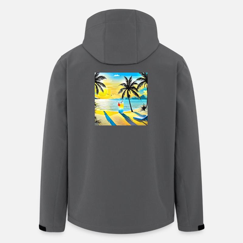 Beach - Recycelte Männer Softshell-Jacke von Stanley/Stella - Anthrazit