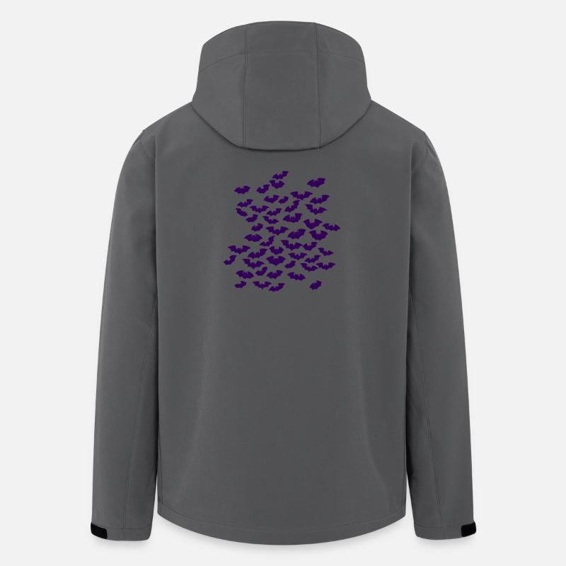 fledermausschwarm, animal prints, coole Tees - Recycelte Männer Softshell-Jacke von Stanley/Stella - Anthrazit