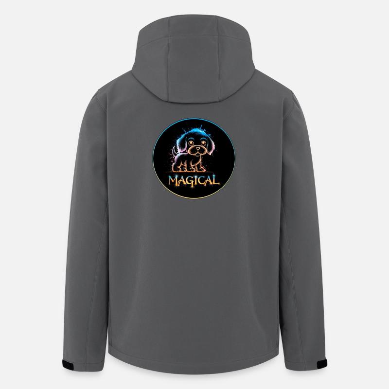 Magic Puppy - Men’s Recycled Softshell Jacket by Stanley/Stella - anthracite