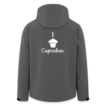 I love Cupcakes - Men’s Recycled Softshell Jacket by Stanley/Stella - anthracite - Back - AI Model Male 185 light (185cm)