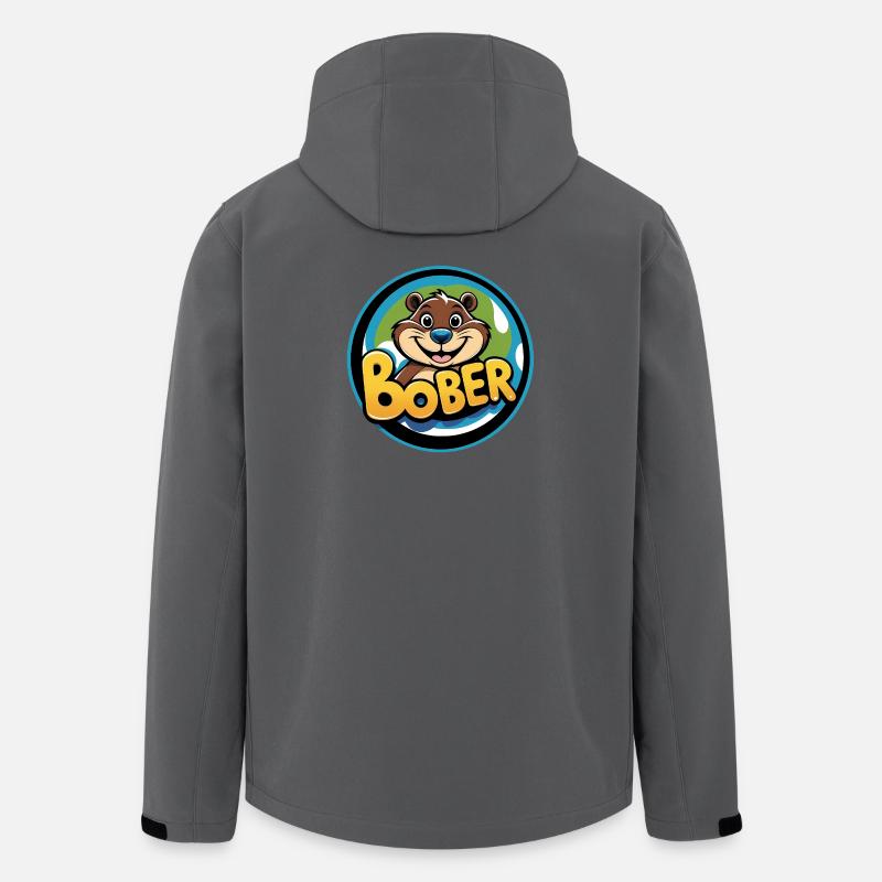 Bober - Recycelte Männer Softshell-Jacke von Stanley/Stella - Anthrazit