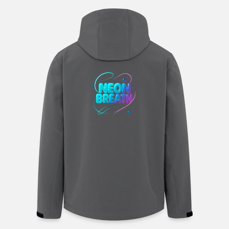 Neon Breath - Recycelte Männer Softshell-Jacke von Stanley/Stella - Anthrazit