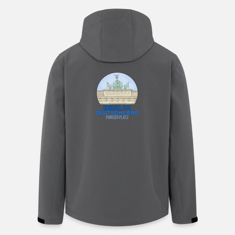 Pariser Platz Berlin - Recycelte Männer Softshell-Jacke von Stanley/Stella - Anthrazit