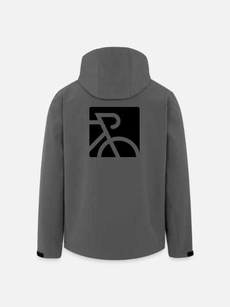Stylized road bike with drop bar - Men’s Recycled Softshell Jacket by Stanley/Stella - anthracite