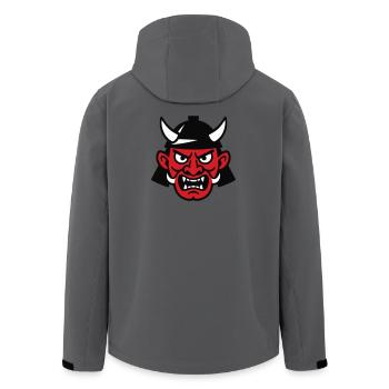 Samurai Devil - Recycelte Männer Softshell-Jacke von Stanley/Stella - Anthrazit - Hinten - AI Model Male 185 light (185cm)