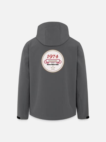 51_Motor_Club_-_RenkoDesign_1 - Recycelte Männer Softshell-Jacke von Stanley/Stella - Anthrazit