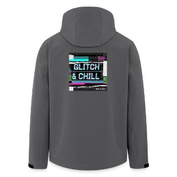 Glitch et froid - Veste softshell homme en polyester recyclé Stanley/Stella - charbon - Dos - AI Model Male 185 light (185cm)