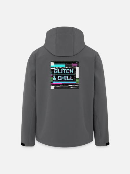 Glitch & Chill - Men’s Recycled Softshell Jacket by Stanley/Stella - anthracite
