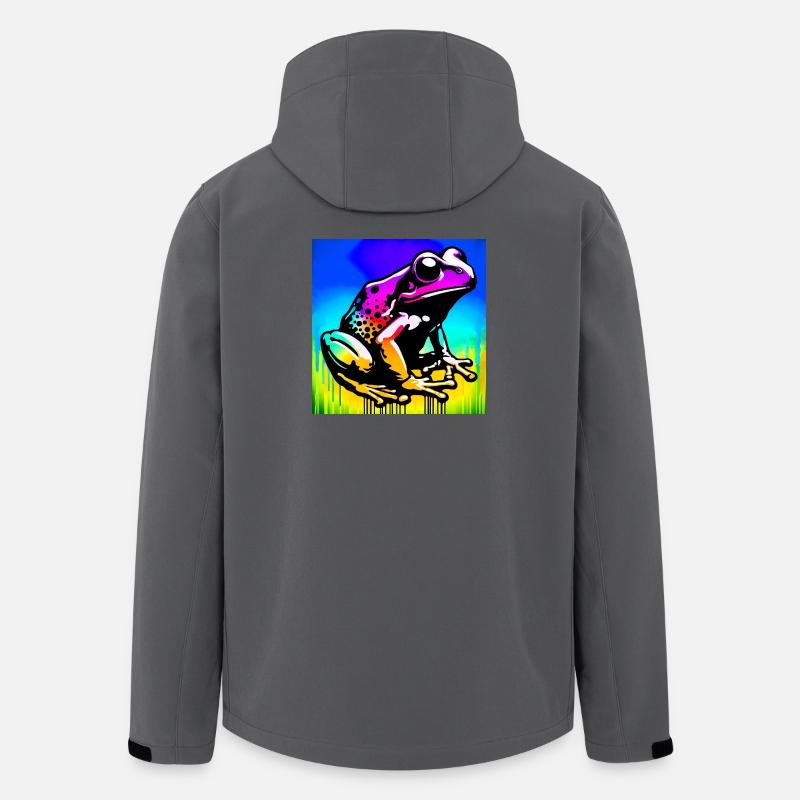 Frosch - Recycelte Männer Softshell-Jacke von Stanley/Stella - Anthrazit