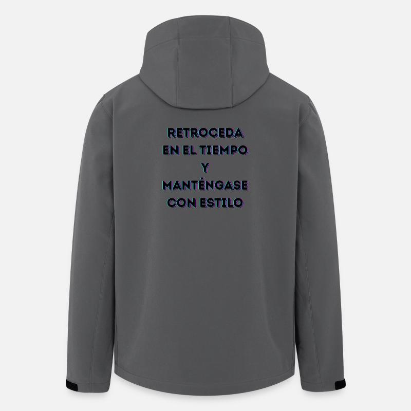 Retro-Stil im Laufe der Zeit - Recycelte Männer Softshell-Jacke von Stanley/Stella - Anthrazit