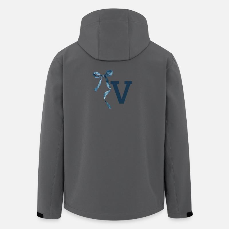Geschenkidee Monogram V - Recycelte Männer Softshell-Jacke von Stanley/Stella - Anthrazit
