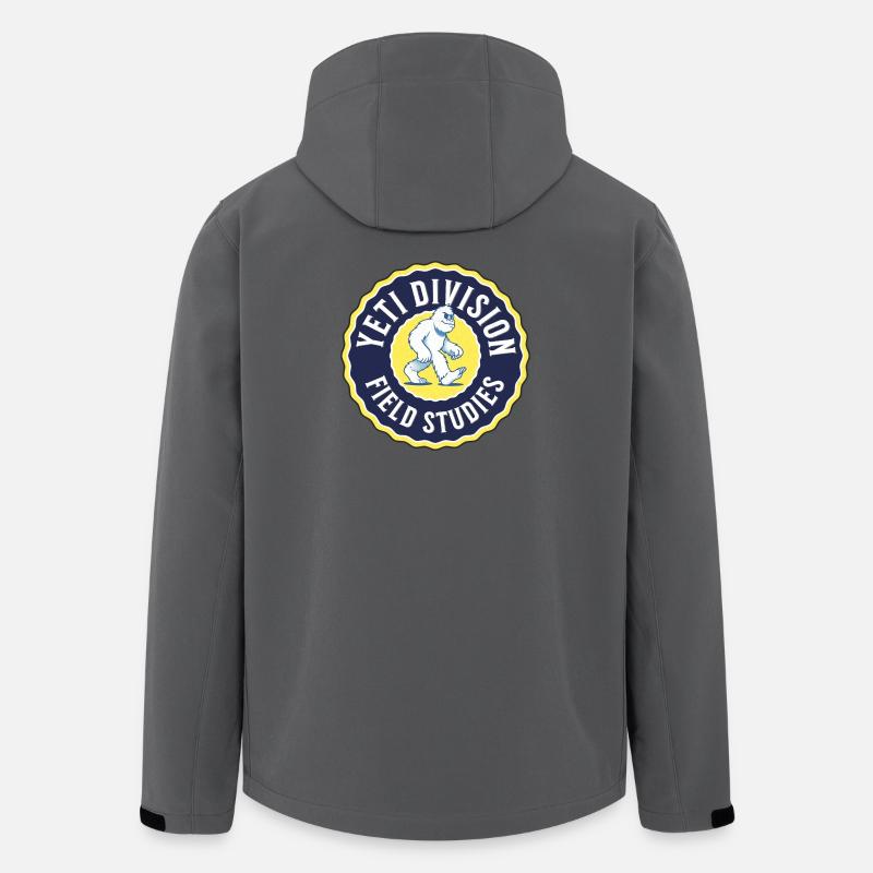 Yeti-Abteilung — Abzeichen für Feldstudien - Recycelte Männer Softshell-Jacke von Stanley/Stella - Anthrazit