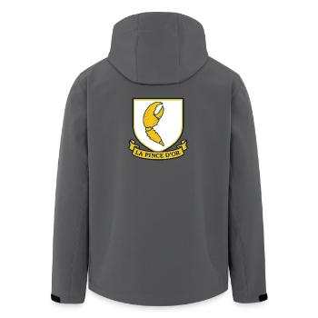 La pince d'or pour vos amis radins  - Veste softshell homme en polyester recyclé Stanley/Stella - charbon - Dos - AI Model Male 185 light (185cm)