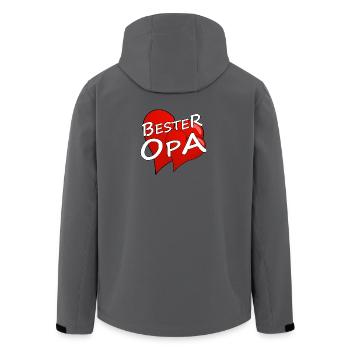 Meilleur grand-père - Veste softshell homme en polyester recyclé Stanley/Stella - charbon - Dos - AI Model Male 185 light (185cm)