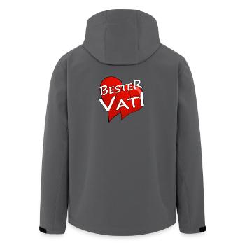 BESTER VATI - Recycelte Männer Softshell-Jacke von Stanley/Stella - Anthrazit - Hinten - AI Model Male 185 light (185cm)