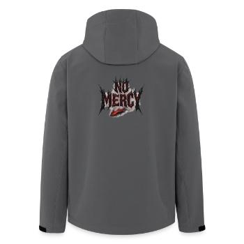 No Mercy Design – Fearless and Uncompromising - Men’s Recycled Softshell Jacket by Stanley/Stella - anthracite - Back - AI Model Male 185 light (185cm)