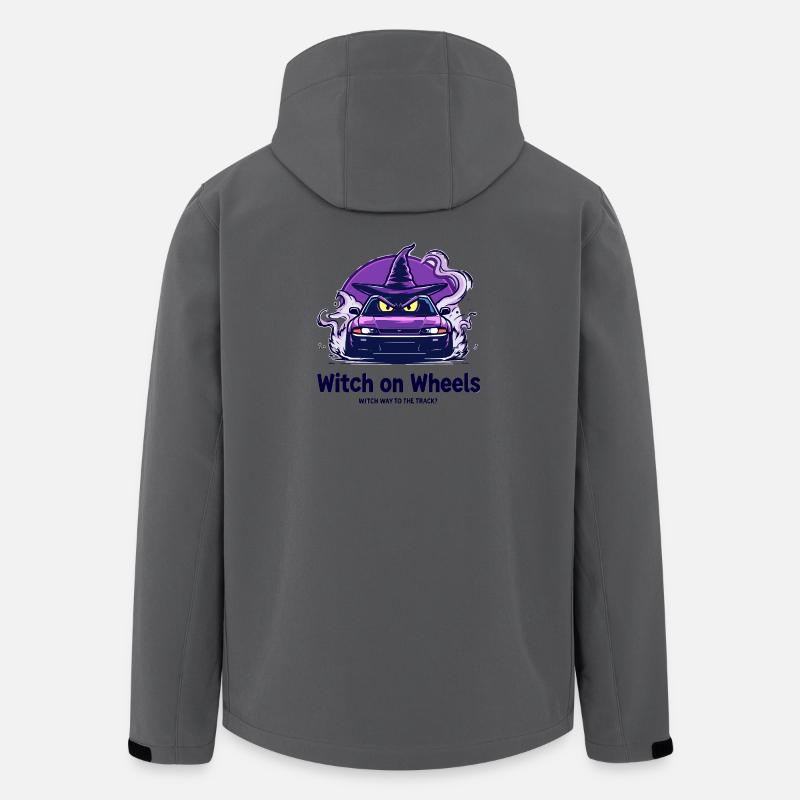 Witch on Wheels Logo - Men’s Recycled Softshell Jacket by Stanley/Stella - anthracite