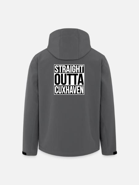 Straight Outta Cuxhaven - Recycelte Männer Softshell-Jacke von Stanley/Stella - Anthrazit