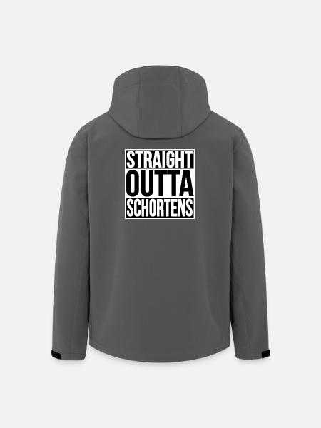 STRAIGHT OUTTA SCHORTENS - Recycelte Männer Softshell-Jacke von Stanley/Stella - Anthrazit