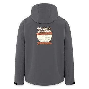 Je pourrais perdre du poids, mais ce serait injuste - Veste softshell homme en polyester recyclé Stanley/Stella - charbon - Dos - AI Model Male 185 light (185cm)