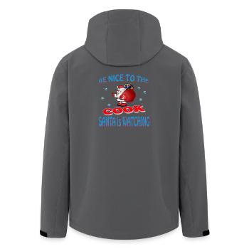 SANTA COOK - Recycelte Männer Softshell-Jacke von Stanley/Stella - Anthrazit - Hinten - AI Model Male 185 light (185cm)