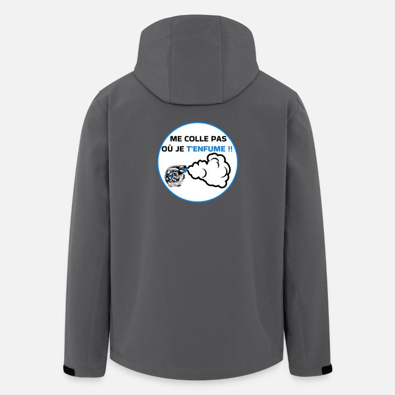  Bagnole - Veste softshell homme en polyester recyclé Stanley/Stella - charbon